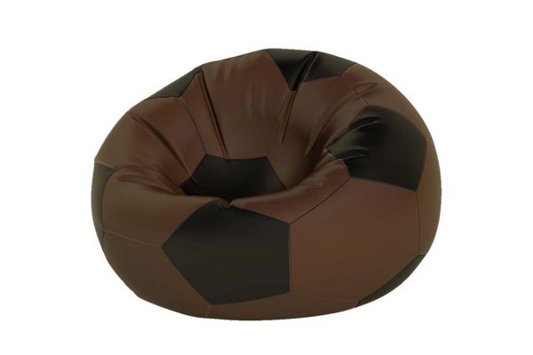 Кресло-мешок Мяч средний коричнево-черный