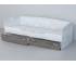 Кровать-софа Эго арт. 016 бетон светлый/камень темный