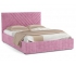 Кровать Гамма 1400 с основанием велюр тенерифе розовый