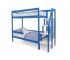 Двухъярусная кровать Svogen с бортиком синий