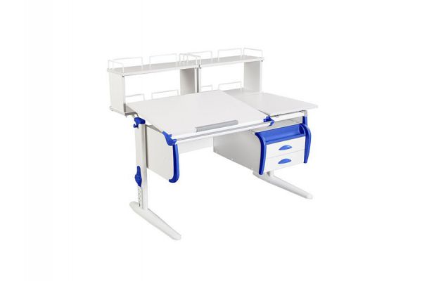 Парта СУТ.25-04-Д2 белый с синим