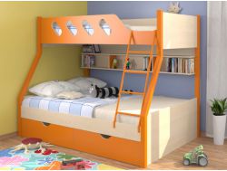 Кровать двухъярусная Дельта-20.02 оранж