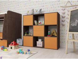 Стеллаж Джери бодего-оранж