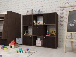 Стеллаж Джери бодего-венге