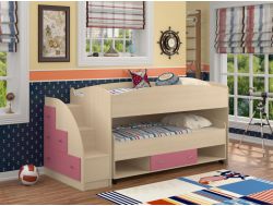 Кровать Дюймовочка 4.3 Розовый