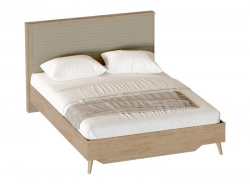 Кровать Гавана 1600 с ламелями Светло-серый софт