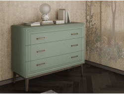 Комод 3 ящика Гориция Зелёный самшит