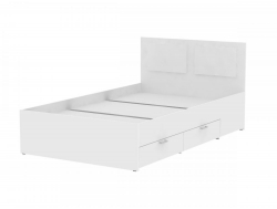 Кровать Ольга L60 ширина 1200 (четыре ящика)