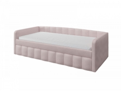 Кровать Молли 900 с выкатной частью вариант 5 пудра