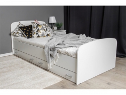 Кровать Виктория Kids с ящиками 80х190 белый