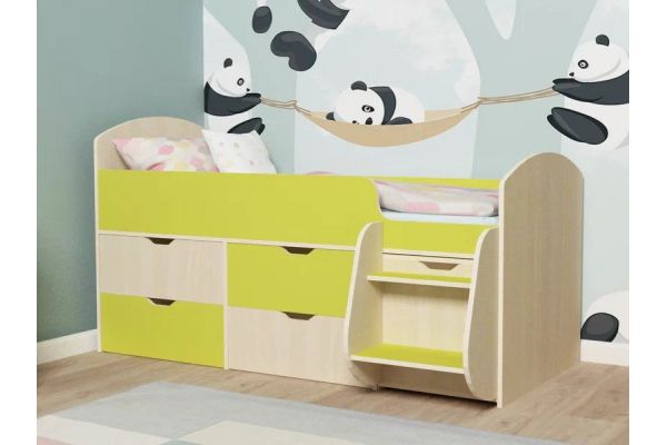 Кровать Малыш-7 Дуб-лайм
