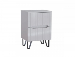Тумба прикроватная МС Ливерпуль Белый/Белый Глянец