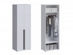Шкаф 2-створчатый МС Люмьер Белый