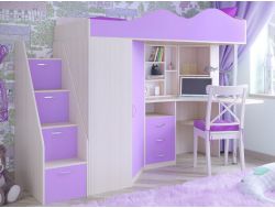Детская кровать-чердак Пионер 1 Ирис