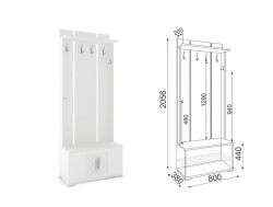 Вешалка М32 Тиффани с фасадом