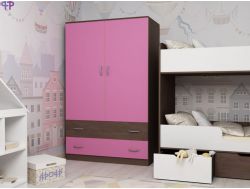 Шкаф двухстворчатый ярофф бодего-розовый
