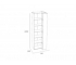 Шкаф Арден 200.07 Левый Софт Графит, Дуб Делано