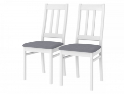 Стул из массива Батист Белый античный-холодный серый - 2шт