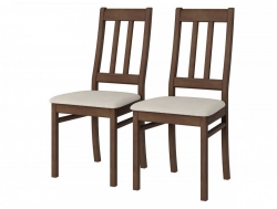 Стул из массива Батист Дуб коньяк-бежевый - 2шт