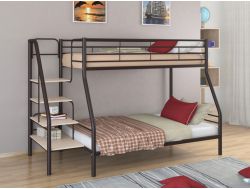 Двухъярусная кровать Толедо 1 коричневый-дуб молочный