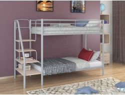 Двухъярусная кровать Толедо серый-дуб молочный