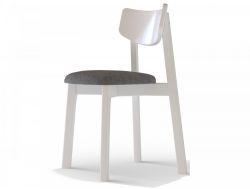 Стул Вега с мягким сидением Эмаль белая-Грей